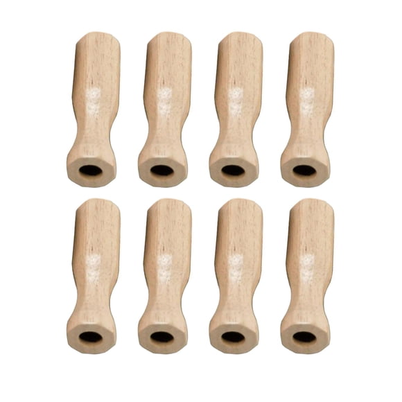 jinwen 8 Pcs Poignées de Remplacement pour Baby-Foot pour Enfants Poignée de Baby-Foot Soccer Pièce de Remplacement Couleur Bois