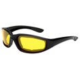 thumbnail image 4 of MOTORCYCLE GOGGLES SUNGLASSES SPORTS CHOPPERS PADDED MOTOR BIKE BIKERS CYCLE. Yellow, 4 of 8