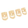 thumbnail image 4 of Guitar Finger Pick, 4pcs Polyoxymethylene Resin Fingertip Picks  For Ukulele Beige, 4 of 8