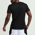 thumbnail image 4 of XZNGL Mens Short Sleeve T-shirt Running Sports Leisure Quick Drying Sportswear, 4 of 8