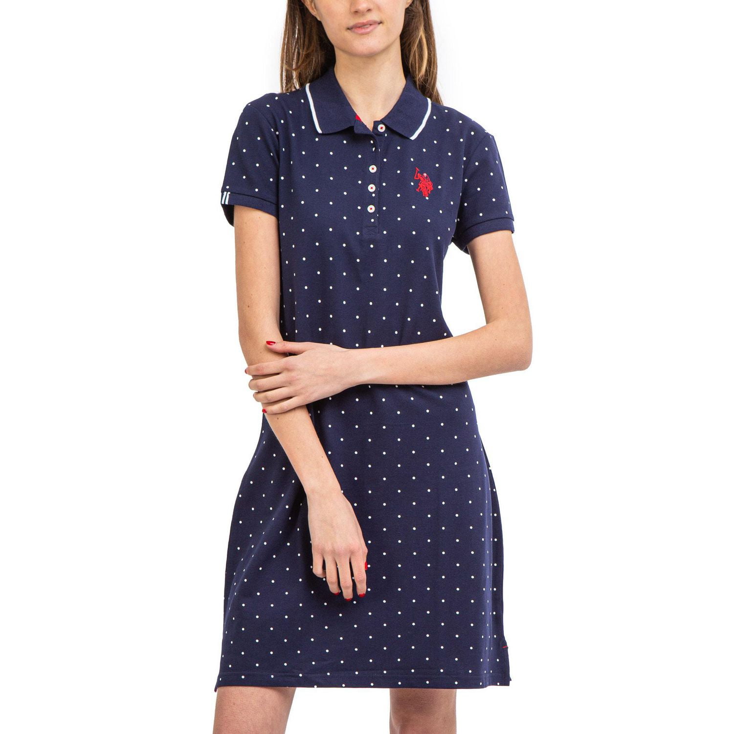 U.S. Polo Assn Robe à pois pour femme