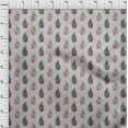 thumbnail image 3 of oneOone Viscose Jersey Fabric Leaves & Floral Block Printed Craft Fabric BTY 60 Inch Wide, 3 of 4