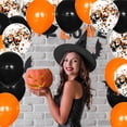 thumbnail image 4 of Fwttom Balloon Suits, Halloween and Orange Confetti Balloons Chain Arch Set Ghost Festival Party Scene Layout, 4 of 9