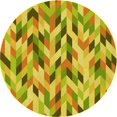 thumbnail image 1 of Ahgly Tapis d'Intérieur Lavable en Machine Carré Transitionnel Bisque Foncé Marron, 3 Pieds Carré, 1 of 7