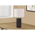 thumbnail image 1 of Monarch Specialties Lighting, 24"h, Table Lamp, Black Concrete, Ivory / Cream Shade, Modern, 1 of 6