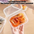 thumbnail image 4 of Airtight Food Storage Containers - Microwave & Freezer Safe Plastic Containers Meal Prep & Refrigerator organization Stackable Kitchen, Clear, JKODE, 4 of 6