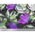 thumbnail image 3 of Soimoi Polyester Crepe Fabric Flower Watercolor Printed Fabric 1 Yard 52 Inch Wide, 3 of 3