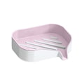 thumbnail image 1 of fheaev Double Layer Soap Box Non Perforated Wall Mounted Household Bathroom Drains Rack Bathroom Minimalistly Soap Box Free Installation Back Sticker, 1 of 6