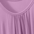 thumbnail image 4 of HUJlwoi Chemises de Nuit Grande Taille Modal Sans Manches Nuisette Basique Plissée Longue Robe de Nuit Coupe Ample Col Ras du Cou Robe de Nuit Unie, 4 of 6