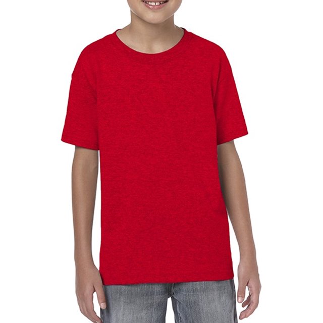 Gildan Youth Softstyle T-Shirt, M, Red