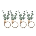 thumbnail image 1 of Anneaux pour Serviettes à Fleurs, 4 Pcs Anneaux pour Serviettes Simples Porte-Serviettes Anneaux pour Serviettes Réponse Rapide, 1 of 8