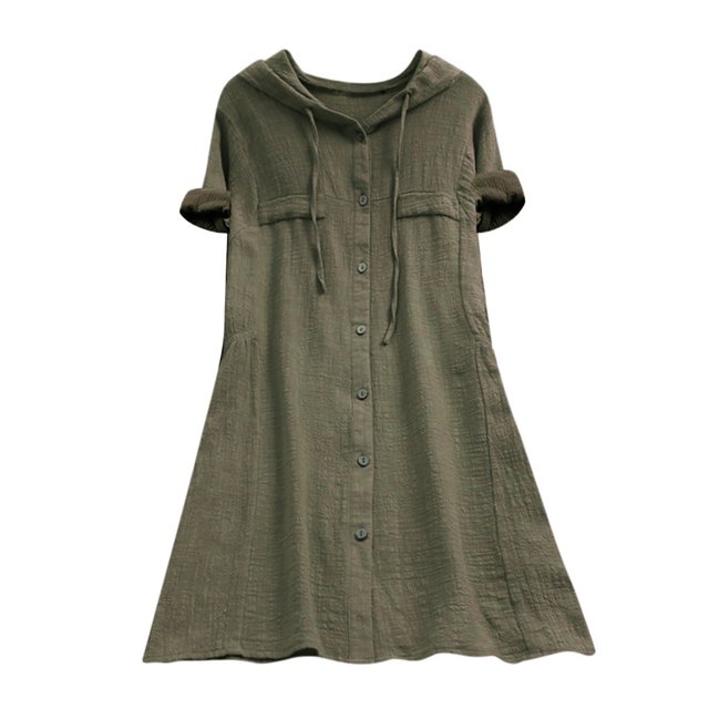 Pompotops Blouse Décontractée pour Femme, Ample, à Volants, Unie, Chandail à Enfiler