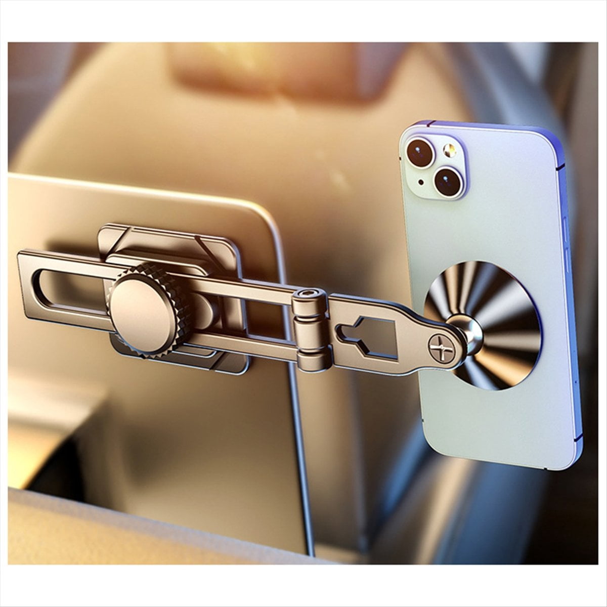 Magnetic Car Phone Holder for Dashboard 360° Adjustable Magnet Cell Phone Mount in Car Cellphone Stand