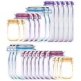 thumbnail image 1 of Sacs Réutilisables pour Congélateur, Sacs d'Épicerie, Sacs d'Épicerie Réutilisables, Sac Mason, Sac à Fermeture Éclair Frais, Sacs de Rangement pour Aliments, Sacs de Collation pour Rangement des Aliments (25 Pcs), 1 of 7