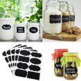 thumbnail image 4 of jovati Mason Jar Labels Stickers 72Pcs Well Made Blackboard Sticker Kitchen Candy Jar Organizer Labels, 4 of 6
