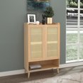 thumbnail image 4 of Homycasa Armoire de Rangement Buffet en Rotin Buffet de Cuisine Armoire de Rangement pour entrée, Couloir, 4 of 9