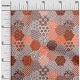 thumbnail image 2 of oneOone Rayon Orange Fabric Geometric Sewing Craft Projects Fabric Prints By Yard 56 Inch Wide, 2 of 5