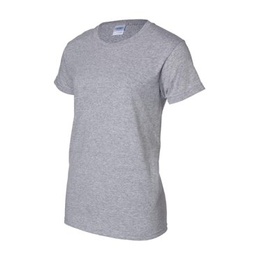 Gildan - T-Shirt pour Femmes en Coton Ultra - 2000L - Gris Sport - Taille : 2TG