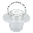 thumbnail image 3 of With Silicone Baby Pacifier Silver A-Z Letters Safe BPA Free One Piece Seamless Pacifier with Lid for Infant 6-18 Months, 3 of 7