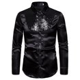 thumbnail image 2 of Chemise à Manches Longues pour Homme Chemise à Paillettes Décontractée de Mode Automne et Hiver pour Homme Haut à Manches Longues, 2 of 4