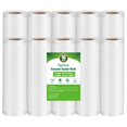 thumbnail image 1 of Syntus Vacuum Sealer Bags 10 Pack 5 Roll 11"" x 20' and 5 Roll 8"" x 20' Commercial Grade BPA Free Bag Rolls Food Vac Bags for Storage Meal Prep or Sous Vide, 1 of 5