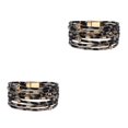 thumbnail image 2 of QualitChoice Bracelet Multi-layers Magnetic Buckle Leather Multi-colored Leopard Print Valentines Day Gifts Bracelets Hand Jewelry Light Brown 2Set, 2 of 6