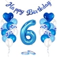 thumbnail image 1 of Decodeary Birthday Balloons Set Home Pendants Hanging Decor Indoor Anniversary Party Number Balloon Scene Layout Accessory 6, 1 of 6