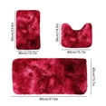 thumbnail image 3 of Dvruxg Soft Bathroom Carpet 3 Piece Bathroom Rugs and Mats Sets Non-Slip Mat Set Toilet Mat Set Bath Mats Set 3 Piece Set,with U-Shaped Toilet Floor Mat Non Slip Rugs, 3 of 5