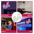 thumbnail image 4 of Moon Cloud Star Neon Sign For Wall Decor USB Powered Light Up For Bedroom Kids Room Girls Party Bar 32X25cm, 4 of 5