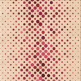 thumbnail image 1 of Ahgly Company Tapis de Zone Carré Orange Lavable en Machine, 4 Pieds Carré, 1 of 7