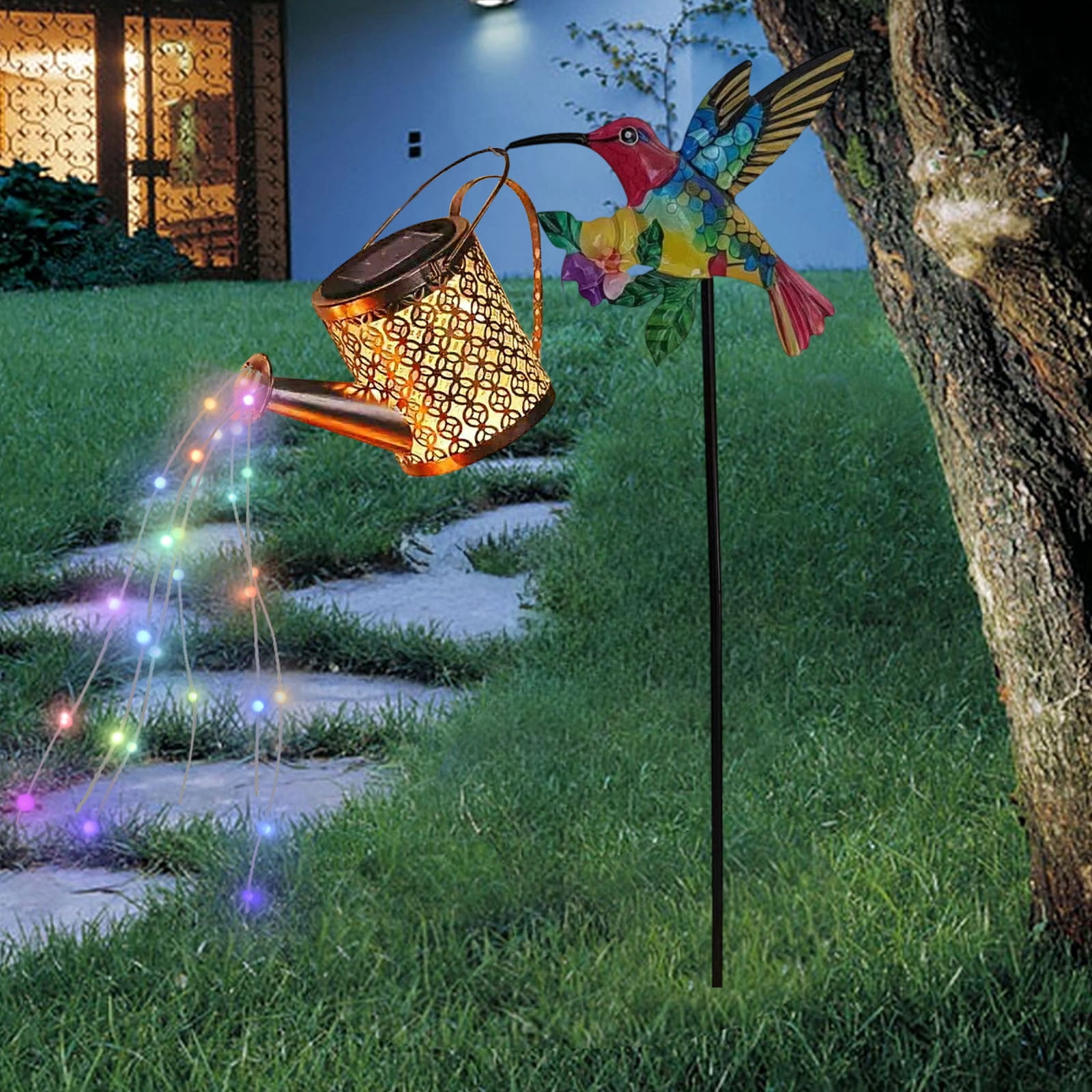 Aodebiao Solar Powered Garden Lights Outdoor Decor Landscape Lighting for Patio Yard Pathway Ambiance Solar Stake Lights with Auto On/Off Dusk to Dawn Decorative Solar Lights for Garden Decorations