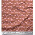 thumbnail image 1 of Soimoi Rayon Fabric Flamingo Bird Print Sewing Fabric Yard 56 Inch Wide, 1 of 3