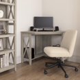 thumbnail image 2 of Key West 34W Small Corner Desk and Chair Set in Washed Gray - Engineered Wood, 2 of 9
