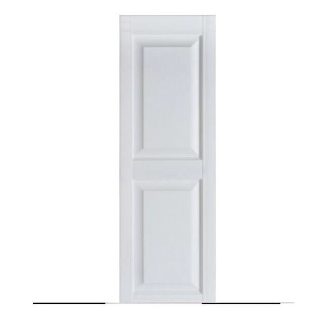Perfect Shutters IR521547049 Premier Raised Panel Exterior Decorative Shutters, Paintable - 15 x 47 in.