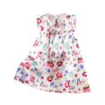 thumbnail image 2 of LOVZFMLL Girls' Summer Sleeveless Printed Round-Neck Embroidery Mesh Princess Bow Skirt, 2 of 3