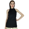 thumbnail image 2 of Bimba Blouse pour Femme à Col Licou Haut Personnalisé Haut Décontracté Sans Manches, 2 of 4