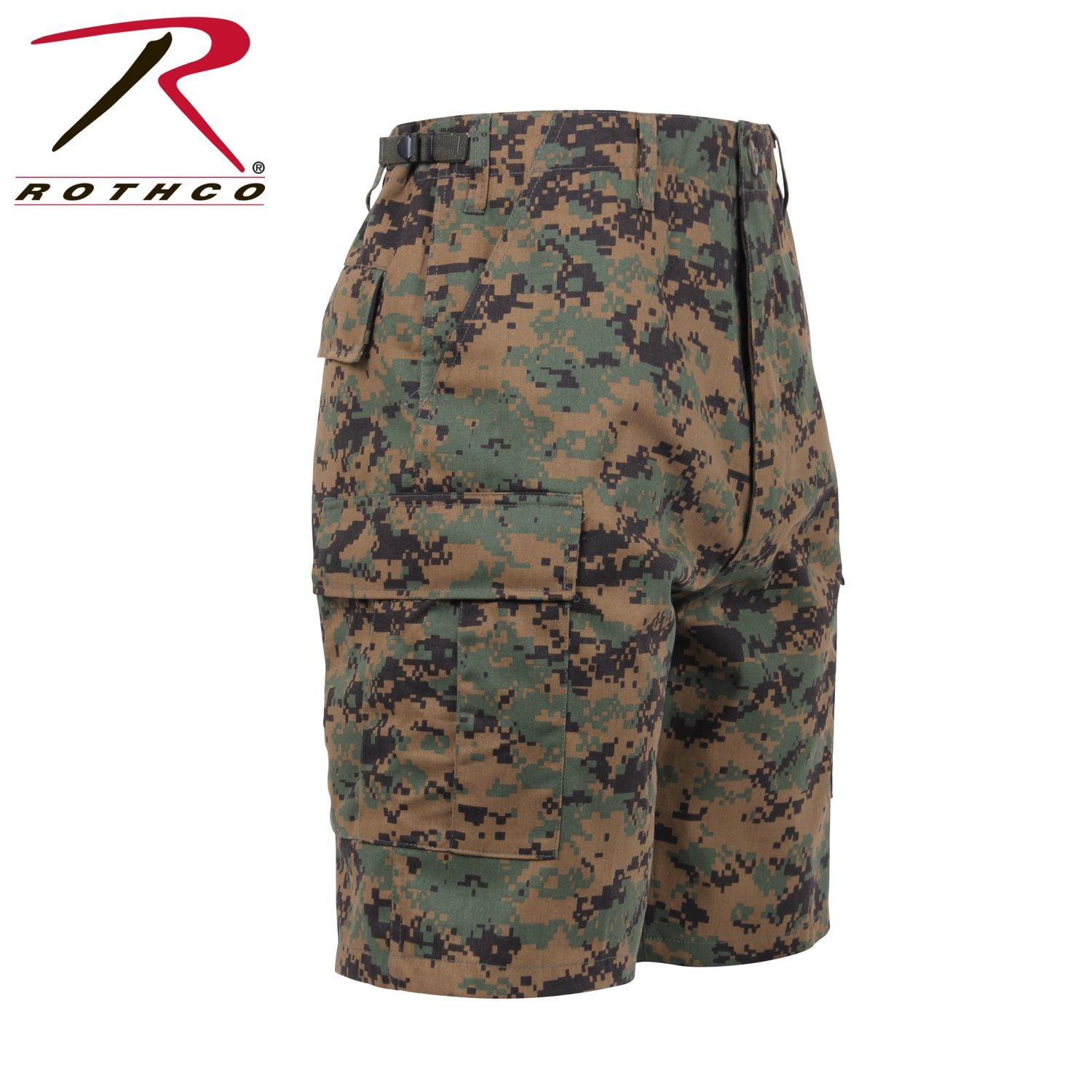 Rothco Camo BDU Shorts - Woodland Digital Camo, Large