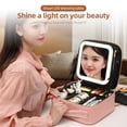 thumbnail image 3 of Trousse de Maquillage de Voyage avec Miroir Lumière LED Luminosité Réglable, 3 of 8