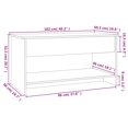 thumbnail image 4 of 809651 vidaXL Coffee Table Concrete Grey 102x50x52,5 cm Engineered Wood, 4 of 5