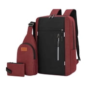 Chmadoxn Storage Trunks, Backpack Three Piece Set. Large Capacity USB Student Backpack. Suitable For School And Outdoor Travel.Computer Bag For Men And Women With Large Capacity backpack backpack