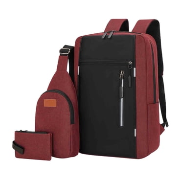 Dvkptbk Backpack Backpack Backpack Three Piece Set. Large Capacity Usb Student Backpack. Suitable for School and Outdoor Travel.Computer Bag for Men and Women with Large Capacity