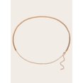 thumbnail image 2 of 1pc Women's Simple Style Waist Chain With Fine Chain Decoration, Suitable For Daily Matching, 2 of 4