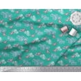 thumbnail image 2 of Soimoi Rayon Fabric Clouds & Bullfinch Bird Print Fabric by Yard 56 Inch Wide, 2 of 3