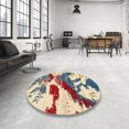 thumbnail image 3 of Ahgly Company Indoor Rectangle Abstract Purple Abstract Area Rugs, 8' x 12', 3 of 6