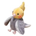 thumbnail image 4 of HILABEE Marionnette Perroquet 20cm Peluche pour Raconter des Histoires Jeu de Rôle Préscolaire Jaune et Gris, 4 of 9