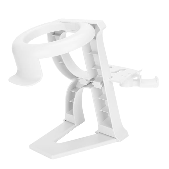 Support de Casque VR, Support de Casque VR Portable Facile à Installer et Support de Manette avec une Base Stable pour Vive pour Rift S pour 2 Blanc