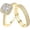 Gold, variant on Riforla 3pcs Diamond Rings Set Womens Zircon Stacking Rings Promise Ring Fashion Wedding Rings Bridal Rings Womens Jewelry Gold 7