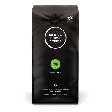Café á grains entiers à torréfacation corsée Kick AssMD biologique Coffee de Kicking HorseMD