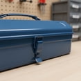 thumbnail image 2 of predolo Metal Toolbox Multi-Purpose Metal Tool Storage Heavy Duty Portable Tool Chest for DIY Enthusiasts, Mechanics, Car, Garage, Job Site, Silver Gray, 370, 2 of 9