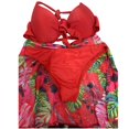 thumbnail image 3 of Daisyyozoid Womens Swimwear Clearance Printed High Waisted Split Three-piece Set, 3 of 3